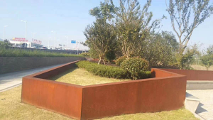 莲池耐候钢挡土墙